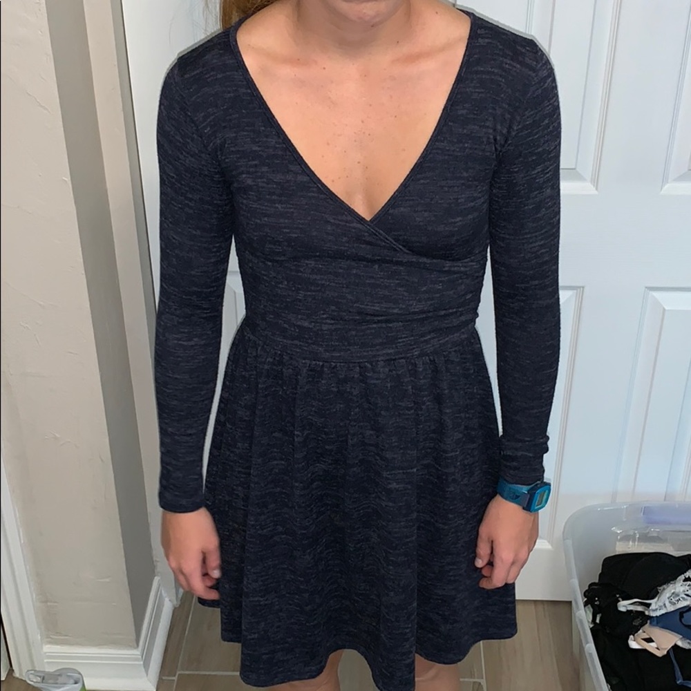 Long sleeve skater dress